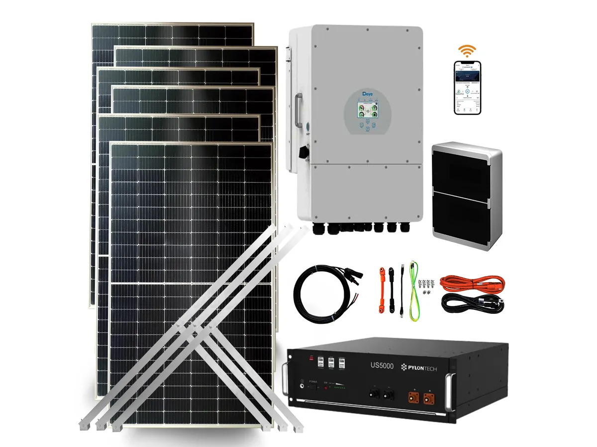 Kit Solar HÍBRIDO 8000W · Litio 5 kWh