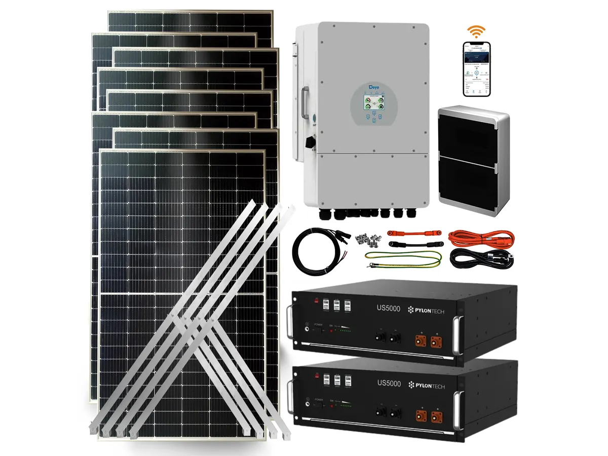 Kit Solar HÍBRIDO 8000W · Litio 10 kWh
